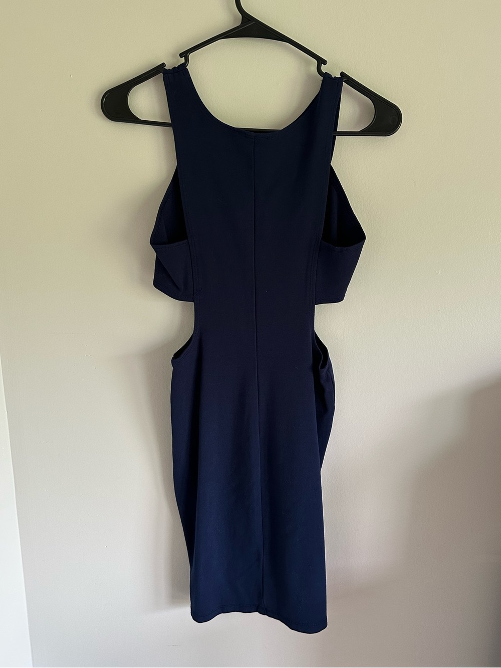 Navy Cutout Sleeveless Mini Dress